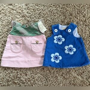 The Beaufort Bonnet Company Pink and Blue Kids Dresses